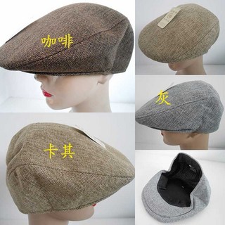 阿寄帽舖 大頭圍60公分仿麻一體定型打鳥帽鴨舌帽小偷帽報童帽貝蕾帽