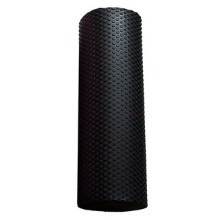 QIDINA 輕量低強度實心按摩滾輪瑜珈柱-A, 深靜黑, 1個