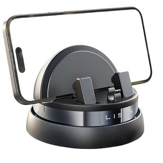 Lisen 원터치 360도 대시보드 거치대, 블랙, 1개