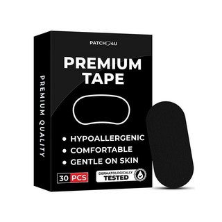 EELHOE 止鼾貼 透氣防張嘴貼 改善睡眠閉嘴呼吸貼, 1個, 藍色30片-盒裝