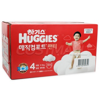 하기스 2024 매직컴포트썸머 팬티형 기저귀 남여공용, 4단계, 104매