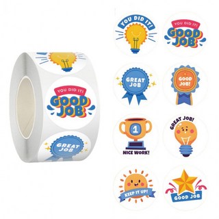 500매 8종 트로피 동기부여 칭찬 스티커, 1세트, 혼합(S1527) 500매