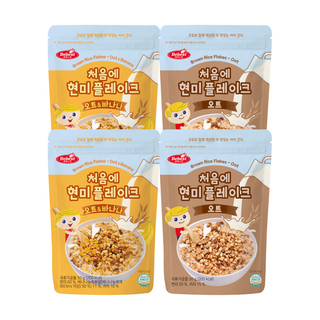 베베스트 처음에 현미 플레이크 2종 4개 (오트 2개 + 오트&바나나 2개), 1개
