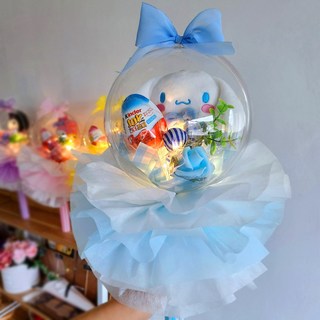 산리오 꽃다발 시나모롤 마이멜로디 쿠로미 폼폼푸린 재롱잔치 졸업식 생일선물 발표회 킨더조이 사탕부케 축하 기념일 어린이날선물 입학식, 시나모롤 남아킨더