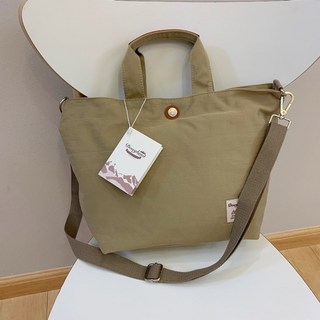 潮流兩用托特包 手提/側背/斜背/肩背多用包, 杏