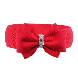 여성 패션 탄력 허리 스트랩과 보크노트 장식 벨트 올매치 코트 여성 와이드 하라주쿠 포멀 허리밴드