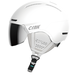 크랭크 갤럽 고글일체형 스노우 헬멧, 화이트, 1개