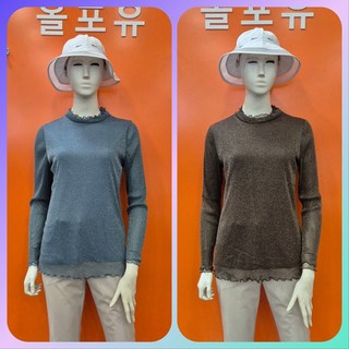 (올포유뉴코아창원점) 꾸며입기 너무 좋은 여성 메탈 베이스티셔츠 ALTHN7411FW