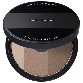 MACQUEEN 3色修容盤 灰棕色，打造自然立體輪廓，長效持妝, 1個