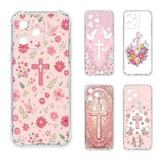 24H快速出貨 TRON S21/ FE/ Plus/ Ultra 十字架粉色系 四角防摔 軟殼 手機殼