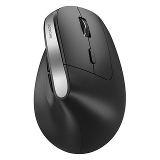 로이체 인체공학 저소음 버티컬 충전식 무선 마우스, RX-800V, 블랙