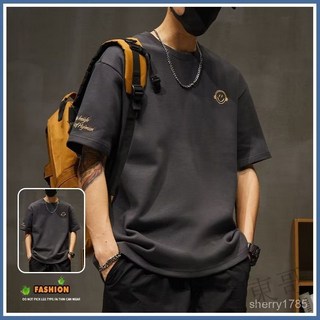 限時下殺 M-8XL韓版潮牌笑臉印花短袖T恤男 大尺碼男裝 五分袖 短t 夏天衣服 短袖上衣 男生寬鬆T恤 BEXV