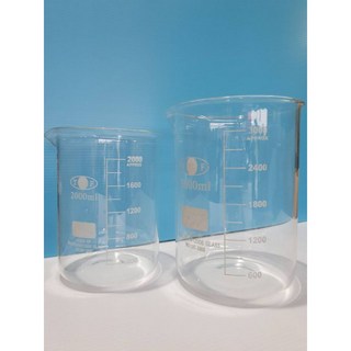 《新安堂》玻璃燒杯2000ml/3000ml, 1個, 3000ml