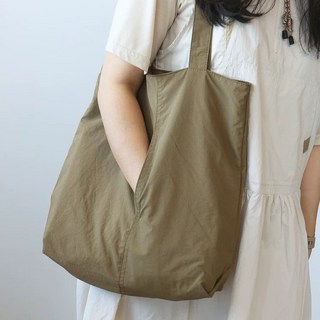 사이드포켓 데일리백 에어나일론 에코백