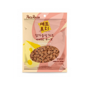 펫츠루트 셰프요리 반려견 간식, 닭가슴살 + 치즈 혼합맛, 3개