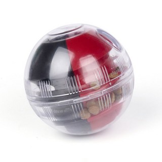 다기능 펫 지능 개발 완구 자동 급여 치아청소 감압하다 해소 한번에, 레드,, 1개