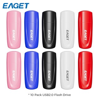 Eaget USB 2.0 플래시 드라이브 키 USB 메모리 스틱 PC 태블릿용 멀티 컬러 펜 드라이브 세트 10 개/팩 4GB, 없음, 1) 4GB - 10PCS Pendrive
