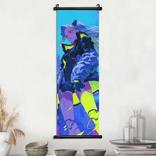 사이버 펑크 교수형 스크롤 포스터 홈 인테리어 미술 GiftLucy 영화 벽지 아트웍 캔버스 그림 인쇄, 01 30x90cm(12x36inch), 01 빠른, 02 38-7-8