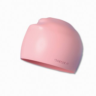 O 泳帽 成人泳帽 PU塗層 超大彈力 舒適海泳泳帽, 粉色-矽膠泳帽, 1個
