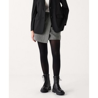 UNIQLO優衣庫 女裝灰色毛呢褲裙 內附褲型襯裡 M號 特價商品