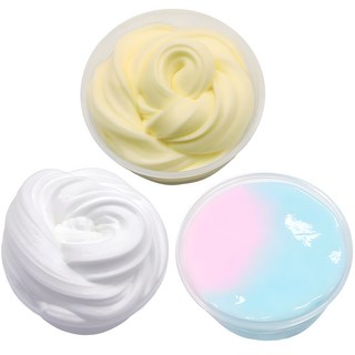 ARTNISM DIY 史萊姆體驗遊戲 120ml*3入 混色 145g, 棉花糖+起司奶油+鮮奶油