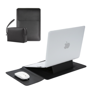 조이제이 LG그램 갤럭시북 그램 맥북 노트북 파우치, 클래식 블랙