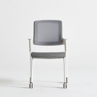 파로마 허그체어 스토리 메쉬 의자 사무실 학생 반고정 하버드 책상의자 국내제작, 화이트바디 화이트블루