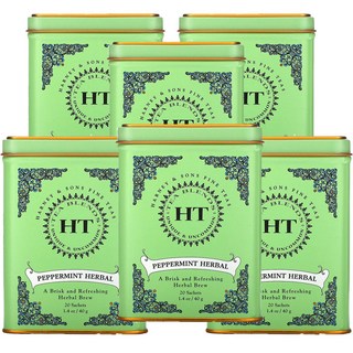 하니앤손스 페퍼민트 허벌 무함유카페인 40g 20티백, 20개입, 2g, 6개
