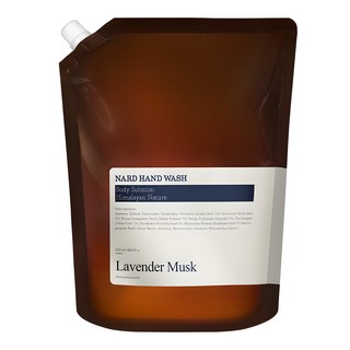 NARD 保濕植萃洗手液補充包 薰衣草麝香, 1L, 1包