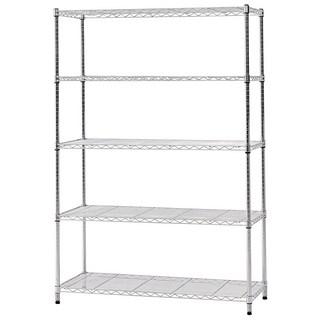 25파이 산업용 철제 수납 메탈랙 베란다 선반, 450x1200, 높이 1800 5단