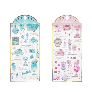 스티커 3D 입체 2026년 신모델 기묘 도감 크리스탈 스티커 귀여워 어린이 붙여넣기 가능 선물 다이어리 휴대용 여자아이 DIY용 수첩용 보온병 스마트폰 케이스 앨범 장식용 붙여넣