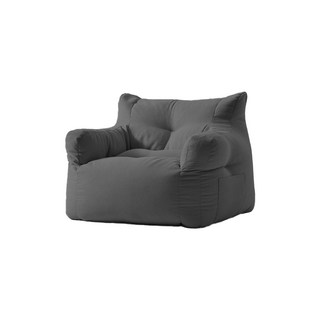 雲朵泡芙豆沙發 單人雙人沙發 懶骨頭 人體工學 租屋小坪數適用, (單人)深灰色