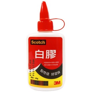 3M 白膠 樹脂 40g 單瓶裝 (3040) 冷膠樹脂白膠 透明膠 萬用膠 黏著劑 強力接著劑 Scotch, 1個