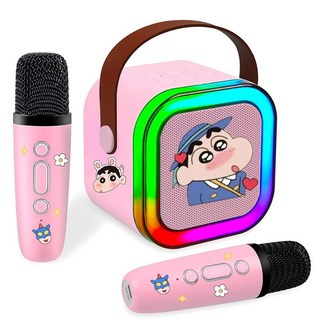 無線K12藍牙音響麥克風點歌一体機 家庭KTV歡唱套組, 1個, 櫻花粉雙麥【大師級音效丨一鍵消原音】【360環繞音效+智能變音美聲】極速發貨