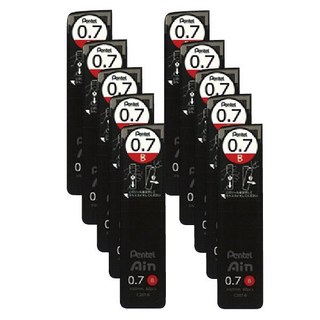 Pentel 飛龍 Ain 0.7mm 自動鉛筆筆芯 40入/筒 10筒/組 C287系列, 1個, C287-B