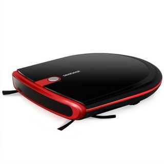 超薄掃地機器人全自動3cm智慧規劃掃拖吸一體機自動迴充遙控, 黑紅（6.3厘米自動回充）