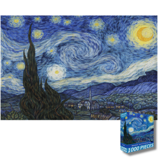 직소 퍼즐 성인 인테리어 명화 그림, 1개, 별이 빛나는 하늘, 1000피스