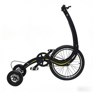 스탠딩 자전거 삼륜 바이크 접이식 싸이클 유산소 서서타는, D. 검은 색, 20inch