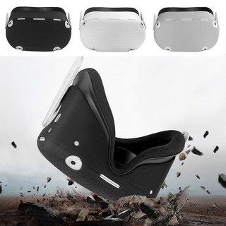 오큘러스 퀘스트2 실리콘 보호 커버 헤드셋 보호 가드 헤일로 악세사리 방수, 블랙, 1개