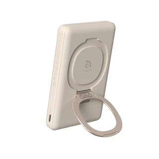 ADAM 亞果元素 VIONTA GQ1 Qi2 支架款 行動電源 MagSafe 磁吸 PD快充 隨充 行充 AD91, 奶茶