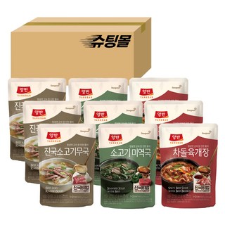 양반 3종 진국 소고기무국 460g 3P + 소고기 미역국 460g 3P + 차돌육개장 460g 3P