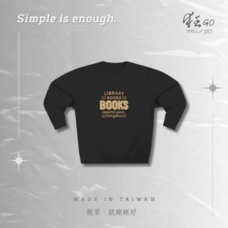 GOmadgo 百搭舒適休閒上衣 - 學生上班族潮流個性圖書閱讀主題, 紅色S