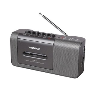 WONDER旺德 手提式收錄音機, 黑, WS-R17T