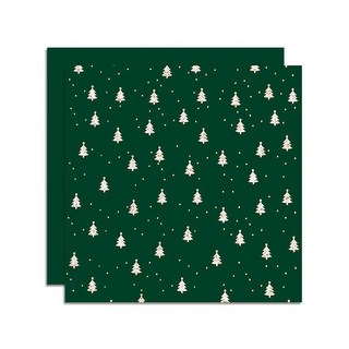 聖誕包裝紙 花店花束內襯紙 蘋果禮品防水加厚包裝紙 聖誕禮物包裝 禮品包裝, 綠-大樹,2張, 1個