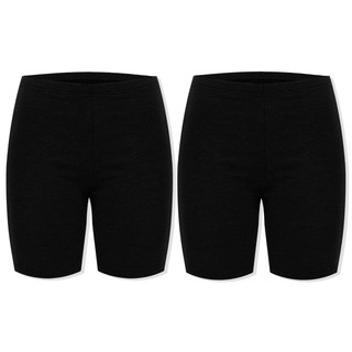 마켓콩 여성 겨울 기모 속바지 5부(2p)-보온 학생 쫄바지 교복속치마