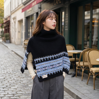 R Succeed I 여성 겨울 소프트 데일리 패션 따뜻한 케이프