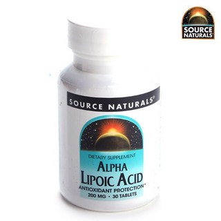 SOURCE NATURALS 硫辛酸錠 200mg, 30顆, 1罐