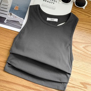 【Fee現貨7色】微辣削肩後挖背背心BRA TOP 胸墊背心 無袖上衣 夏天背心 韓系背心 背心女 修身背心