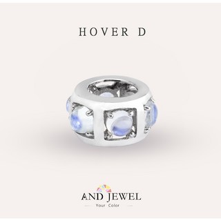 AND JEWEL 月光石藍色圓形4mm墜子 和諧系列 天然寶石項鍊