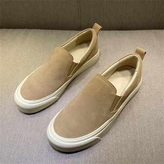 AOKADA 여성 스웨이드 통굽 슬립온 드라이빙 슈즈